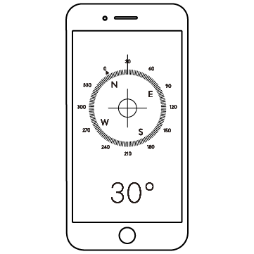 コンパスアプリ(スマホ)のサムネイル